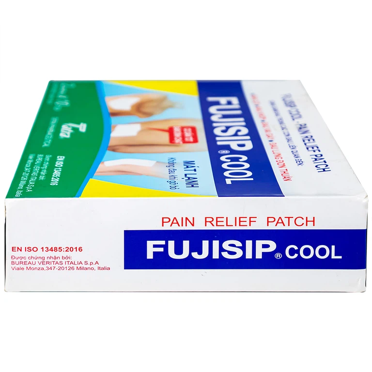 Cao dán Fujisip Cool Thiên Ân giảm đau cơ, đau khớp, đau vai gáy, đau lưng (10 túi)