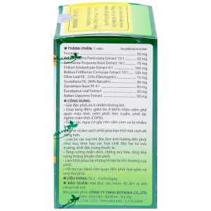 Viên uống BoniDetox Botania chống oxy hóa, hỗ trợ bảo vệ phổi (30 viên)