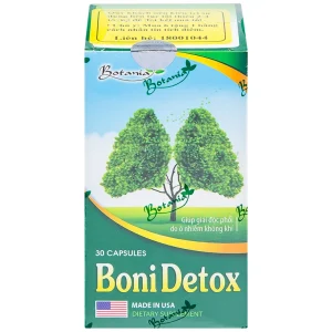 Viên uống BoniDetox Botania chống oxy hóa, hỗ trợ bảo vệ phổi (30 viên)