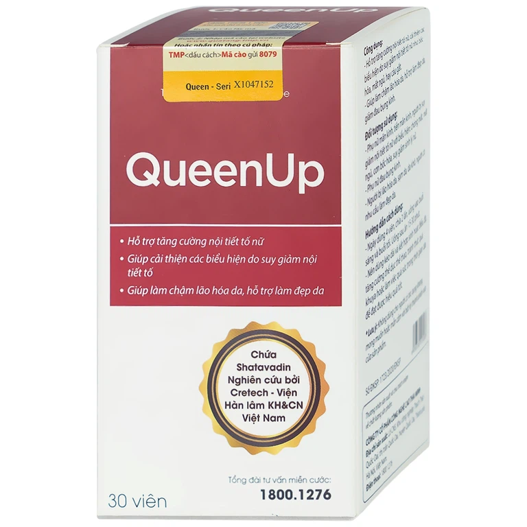Viên uống QueenUp Thái Minh hỗ trợ tăng cường nội tiết tố nữ (30 viên)