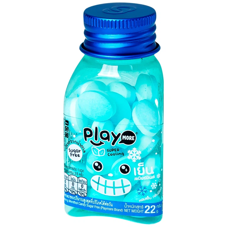 Kẹo the PlayMore hương Bạc Hà hơi thở thơm mát, sảng khoái dài lâu (22g)