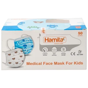 Khẩu trang y tế trẻ em Hamita ngăn bụi, kháng khuẩn (50 cái)