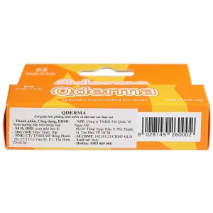 Gel Qderma giúp làm phẳng, mềm và mờ các loại sẹo (20g)