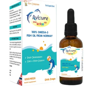 Dung dịch uống Avisure DHA Smart Kid 20ml Phương Đông hỗ trợ phát triển não bộ, thị lực cho trẻ