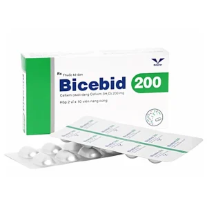 Thuốc Bicebid 200 Bidiphar điều trị nhiễm khuẩn (2 vỉ x 10 viên)