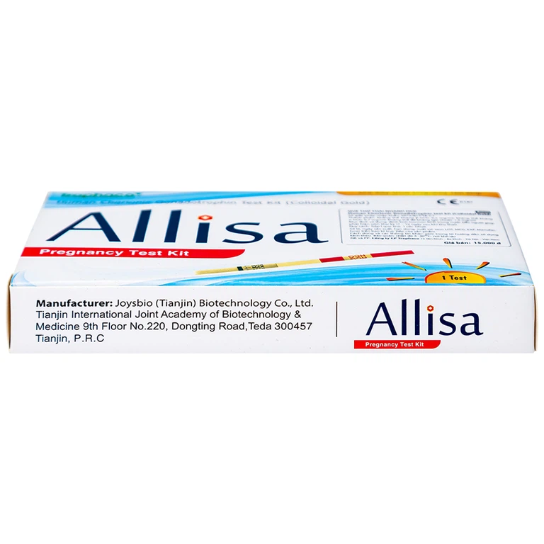 Que thử thai nhanh HCG Allisa Pregnancy Test Kit Traphaco phát hiện 7 - 10 ngày sau khi thụ thai