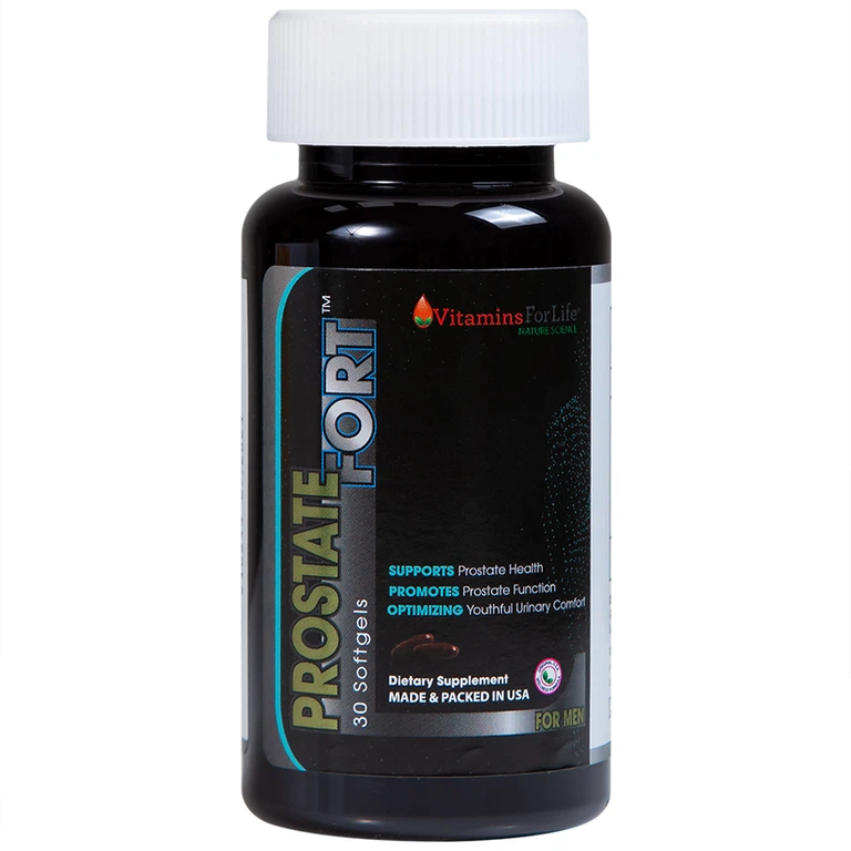 Viên uống Prostate Fort Vitamins For Life hỗ trợ sức khỏe tuyến tiền liệt nam giới (30 viên)