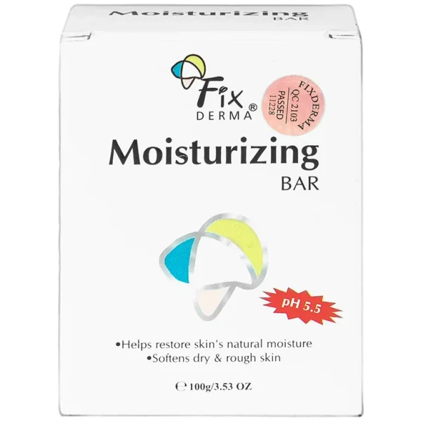 Xà phòng Fixderma Moisturizing Bar làm sạch da, dưỡng da và giữ ẩm làm da mềm mịn (100g)