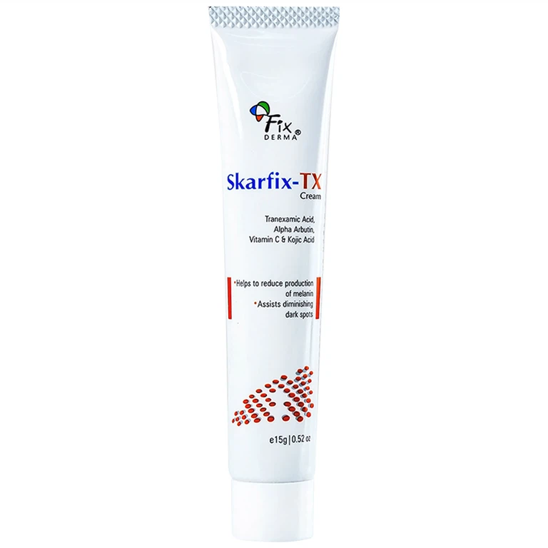 Kem Fixderma Skarfix-TX Cream hỗ trợ làm mờ vết thâm, đốm đen, nám (15g)