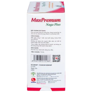Viên uống MaxPremum Naga Plus Vesta hỗ trợ tăng sức khỏe, đề kháng cho thai phụ (30 viên)