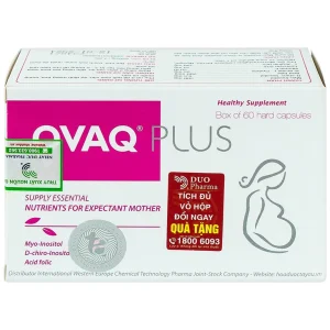 Viên uống OVAQ Plus TW Mediplantex bổ sung dinh dưỡng cho phụ nữ trước khi mang thai (60 Viên)