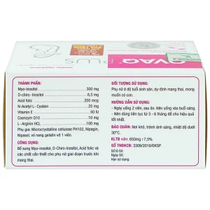 Viên uống OVAQ Plus TW Mediplantex bổ sung dinh dưỡng cho phụ nữ trước khi mang thai (60 Viên)
