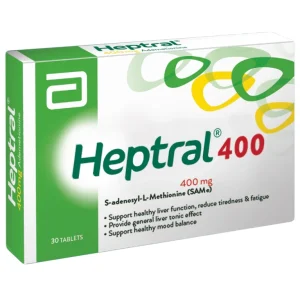 Viên uống Heptral 400 Abbott hỗ trợ tăng cường chức năng gan (3 vỉ x 10 viên)