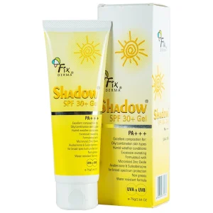 Gel chống nắng Fixderma Shadow SPF30+ PA+++ dành cho da nhờn, hỗn hợp, da ra nhiều mồ hôi (75g)
