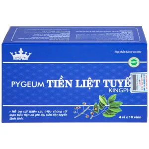 Viên uống Pygeum Tiền Liệt Tuyến Kingphar hỗ trợ cải thiện rối loạn tiểu tiện (4 vỉ x 10 viên)