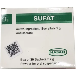 Nhũ tương Sufat Hasan điều trị loét dạ dày, tá tràng (30 gói x 2g)