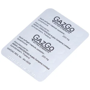Thuốc GazGo MEGA We care điều trị khó chịu, căng đau, trướng bụng (3 vỉ x 10 viên)