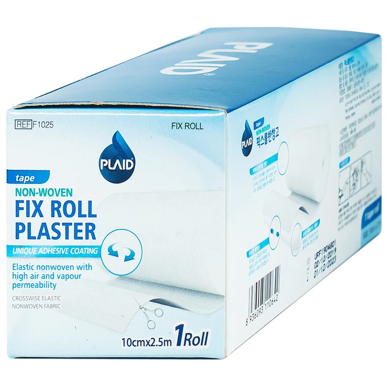 Băng keo cuộn co giãn Non-Woven Fix Roll Plaster 10cm x 2.5m Young Chemical cố định ống truyền dẫn, truyền dịch (1 cuộn)