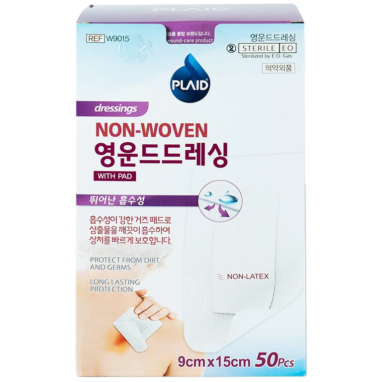 Băng gạc vô trùng Non-Woven Wound Dressing 9cm x 15cm Young Chemical hỗ trợ bảo vệ vết thương (50 miếng)