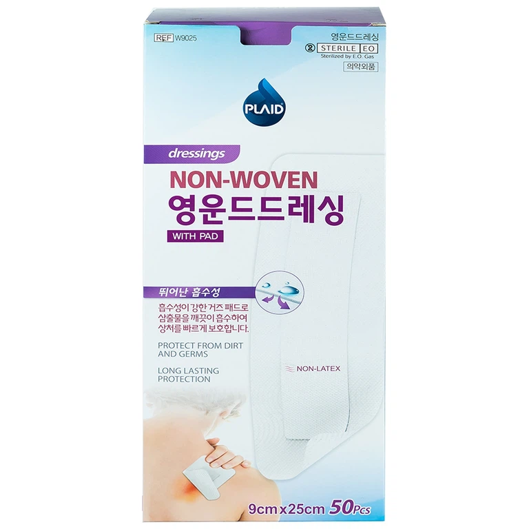 Băng gạc vô trùng Non-Woven Wound Dressing 9cm x 20cm Young Chemical Vina hỗ trợ bảo vệ vết thương (50 miếng)