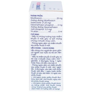 Thuốc nhỏ mắt Quimodex Traphaco điều trị các chứng nhiễm khuẩn mắt (5ml)