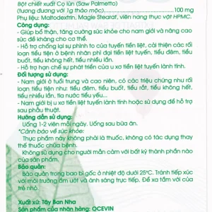 Viên uống Golex Ocevin bổ thận, tăng cường sức khỏe cho nam giới (30 viên)