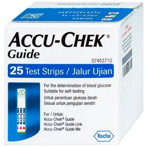 Que thử đường huyết Accu-Chek Guide theo dõi đường huyết (25 que)