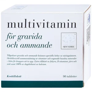 Viên uống Multivitamin New Nordic bổ sung Vitamin và khoáng chất hỗ trợ tăng cường sức khỏe (3 vỉ x 30 viên)
