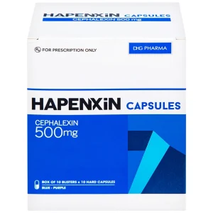 Thuốc Hapenxin Capsules DHG điều trị nhiễm khuẩn (10 vỉ x 10 viên)