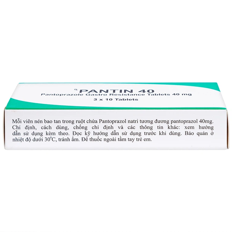 Viên nén Pantin 40 Hetero điều trị viêm loét thực quản (3 vỉ x 10 viên)