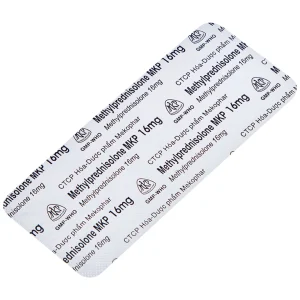 Thuốc Methylprednisolone MKP 16mg Mekophar kháng viêm, điều trị rối loạn nội tiết, viêm khớp (10 vỉ x 10 viên)