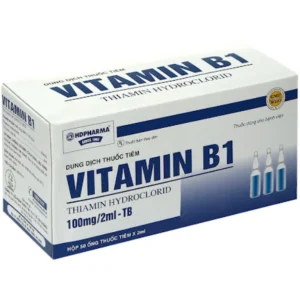 Thuốc tiêm Vitamin B1 100mg/2ml Hdpharma điều trị hội chứng thiếu Vitamin B1 (50 ống x 2ml)