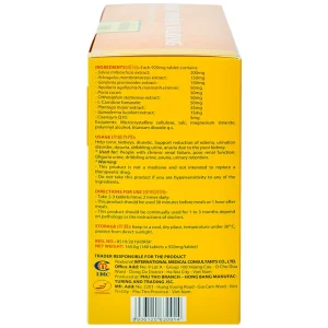 Viên uống Ích Thận Vương Á Âu giúp bổ thận, lợi tiểu (2 lọ x 90 viên)