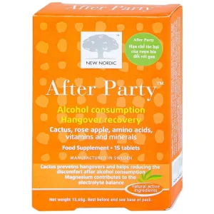 Viên uống After Party New Nordic hỗ trợ tăng cường chức năng chuyển hóa của gan (1 vỉ x 15 viên)