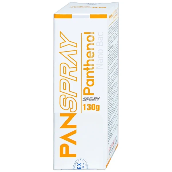 Xịt PanSpray Panthenol hỗ trợ giảm đau, rát, hạn chế tổn thương, viêm nhiễm da (130g)
