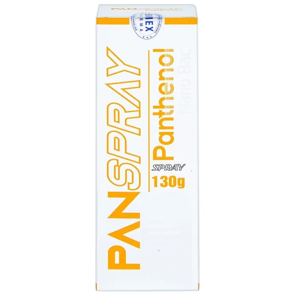 Xịt PanSpray Panthenol hỗ trợ giảm đau, rát, hạn chế tổn thương, viêm nhiễm da (130g)
