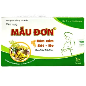 Viên Cảm Cúm Mẫu Đơn Tâm Việt bổ phế, giảm ho, giải biểu (3 vỉ x 10 viên)