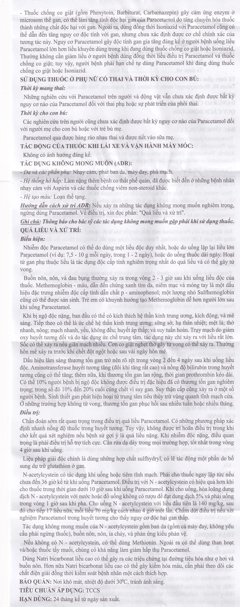 Viên sủi Tovalgan Ef Trường Thọ Pharma giảm đau, hạ sốt (5 vỉ x 4 viên)
