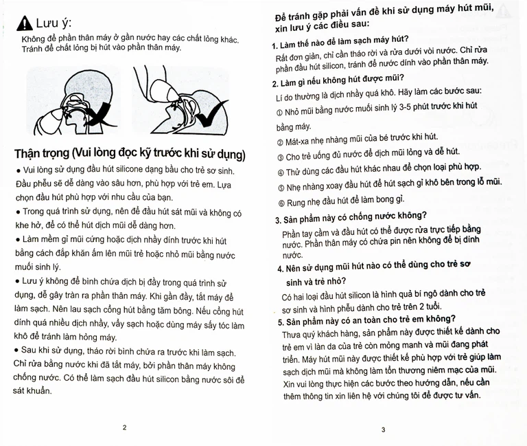 Máy hút mũi điện tử Electric Nasal Aspirator CNXBQ 006 Biohealth