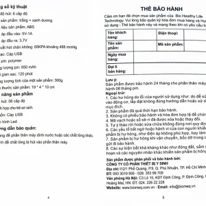 Máy hút mũi điện tử Electric Nasal Aspirator CNXBQ 006 Biohealth