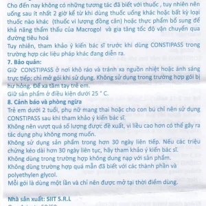 Bột nhuận tràng Constipass Wellcare bổ trợ nhuận tràng, khắc phục chứng táo bón (20 gói)