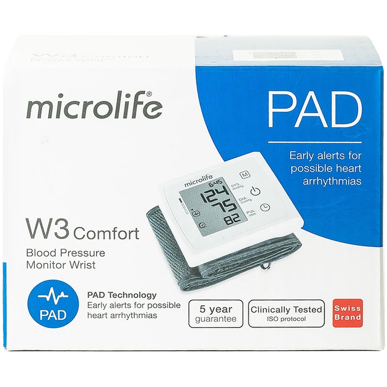 Máy đo huyết áp điện tử Microlife W3 Comfort hỗ trợ đo huyết áp
