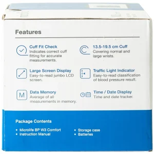 Máy đo huyết áp điện tử Microlife W3 Comfort hỗ trợ đo huyết áp