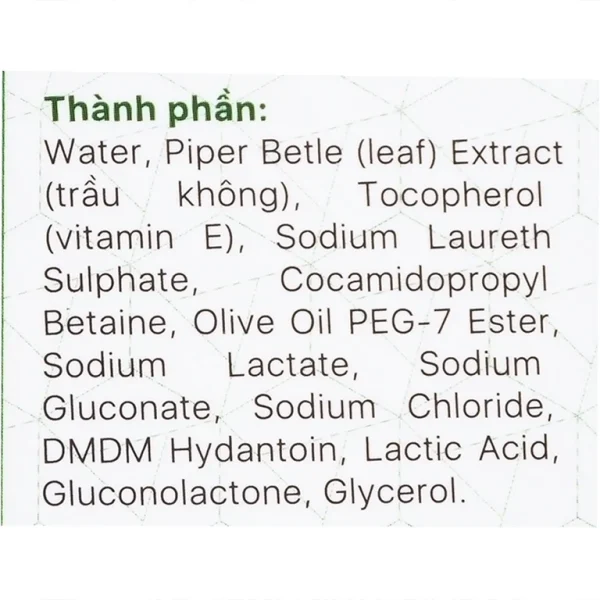 Nước rửa phụ khoa Natural Feminine Trầu Không làm sạch vùng kín, dưỡng ẩm, khử mùi hôi (100ml)