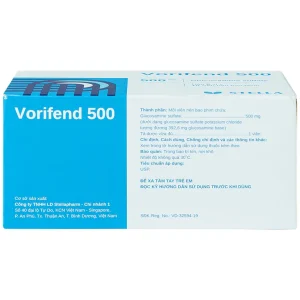 Thuốc Vorifend 500 Stella giảm triệu chứng của thoái hoá khớp gối (6 vỉ x 10 viên)