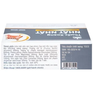 Thuốc Xoang Nhất Nhất điều trị nghẹt mũi, viêm mũi dị ứng, viêm xoang cấp (3 vỉ x 10 viên)