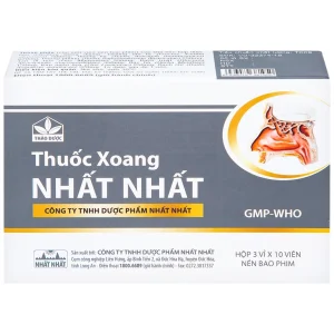 Thuốc Xoang Nhất Nhất điều trị nghẹt mũi, viêm mũi dị ứng, viêm xoang cấp (3 vỉ x 10 viên)