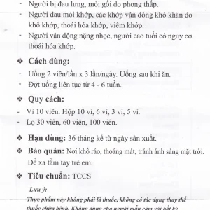 Viên nang mềm Xương Khớp PV Forte hỗ trợ khớp, giảm nguy cơ thoái hóa khớp (60 viên)