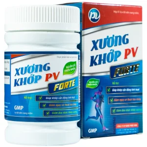 Viên nang mềm Xương Khớp PV Forte hỗ trợ khớp, giảm nguy cơ thoái hóa khớp (60 viên)