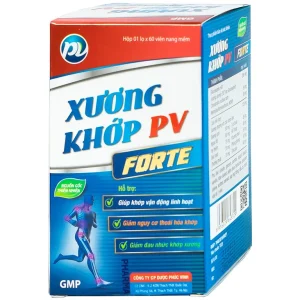 Viên nang mềm Xương Khớp PV Forte hỗ trợ khớp, giảm nguy cơ thoái hóa khớp (60 viên)